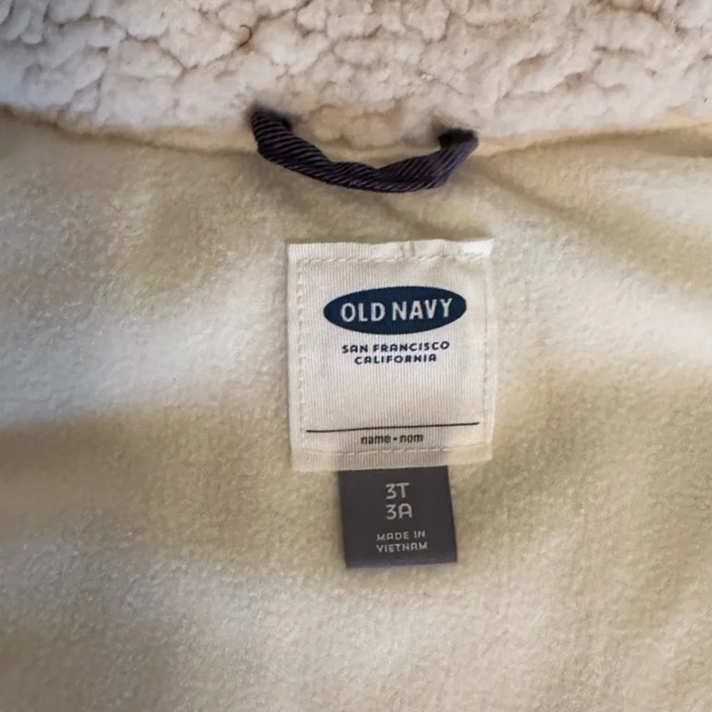 Old Navy Plaid Puffer Vest with Sherpa Lining
